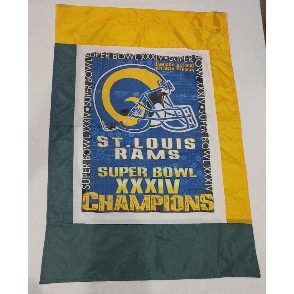 St. Louis Rams 1999 Super Bowl XXXIV Champions Banner /Flag 42" X 28" WinCraft